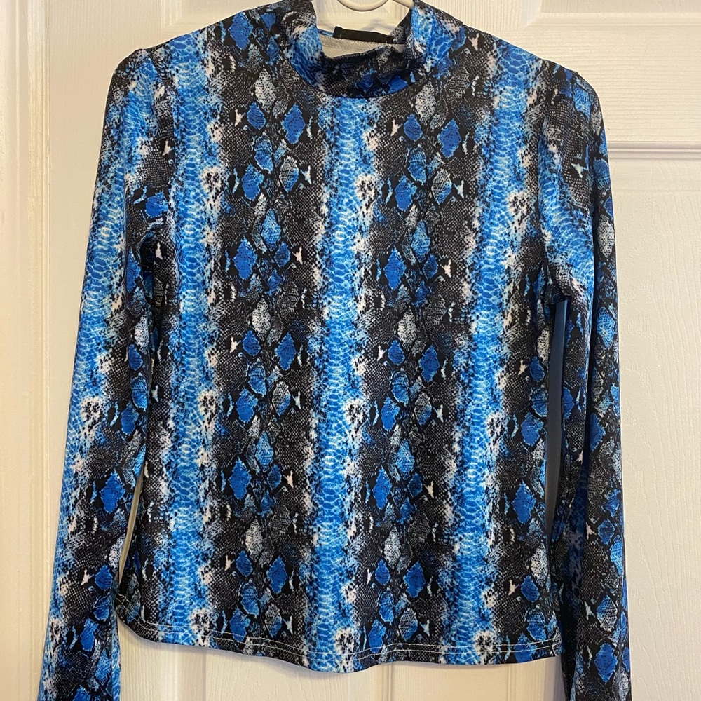 SHEIN snakeskin top